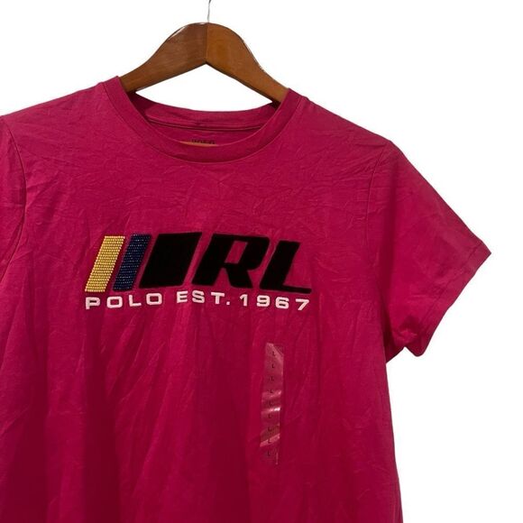 NWT! Polo Ralph Lauren pink graphic tee - Picture 2 of 8